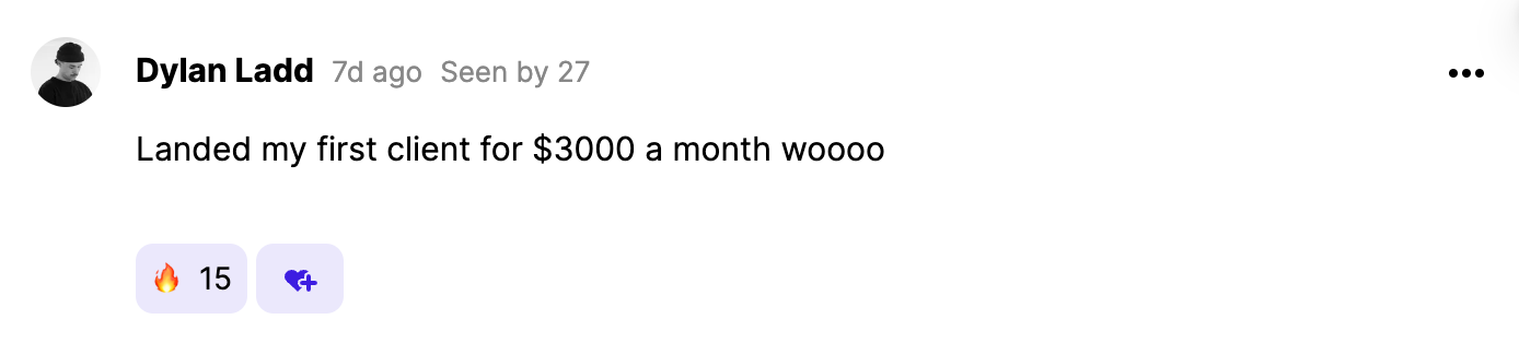 Dylan Ladd — $3K/month client